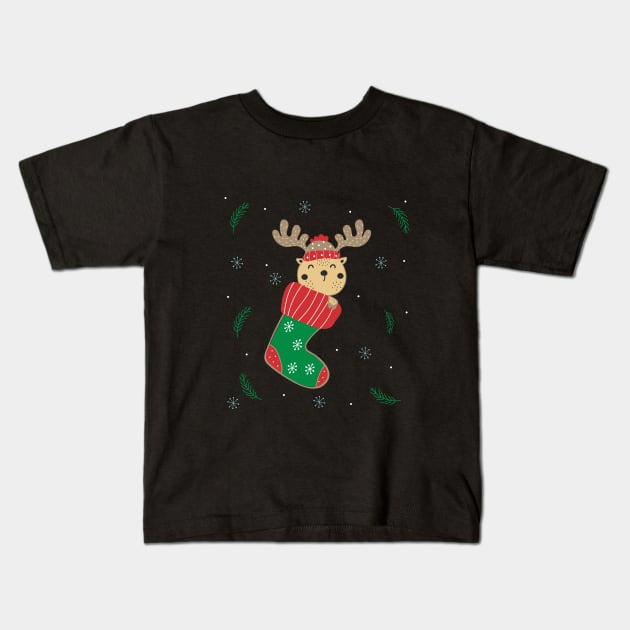 Merry Christmas Kids T-Shirt by C_ceconello